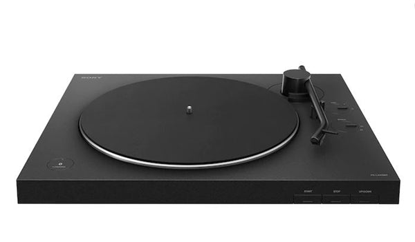 Sony PSLX310BT turntable with Bluetooth, featuring automatic controls and a stable aluminum die-cast platter for quality sound.