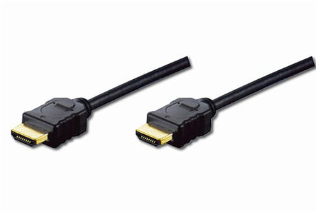 Digitus 2m HDMI cable supporting 1080p Full HD, 3D, and ARC with gold connectors for optimal audio-visual performance.