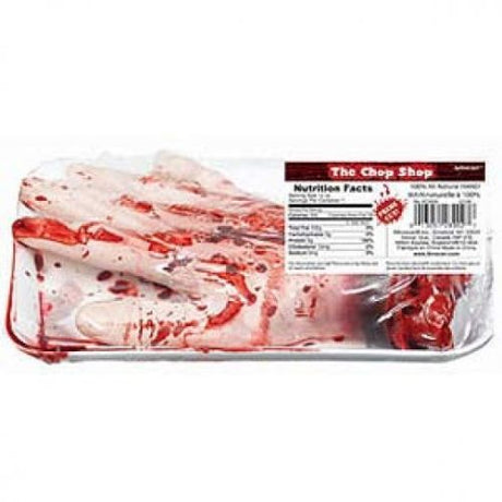 Versatile 21cm x 14cm x 5cm plastic meat container for secure storage and appealing display of fresh meats.