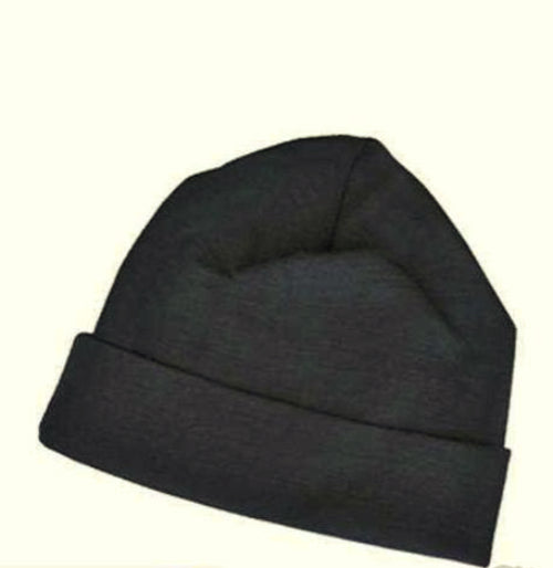 Warm black beanie made from 100% Merino wool, perfect for winter warmth and comfort, crafted in New Zealand.