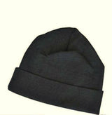Warm black beanie made from 100% Merino wool, perfect for winter warmth and comfort, crafted in New Zealand.