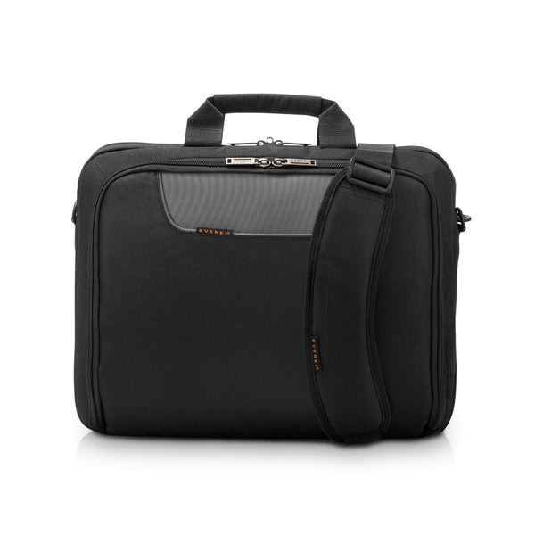 Sleek 15-16" briefcase with padded laptop compartment, ergonomic strap, and easy-access pockets for professionals on the go.