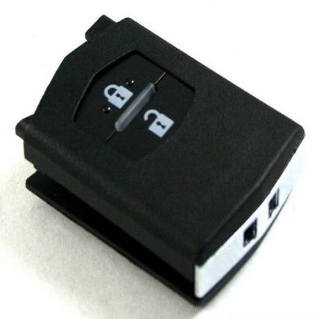 2-button Mazda remote key fob, compatible with CX7, CX9, Mazda 2, and 3, ideal for replacing worn keys.