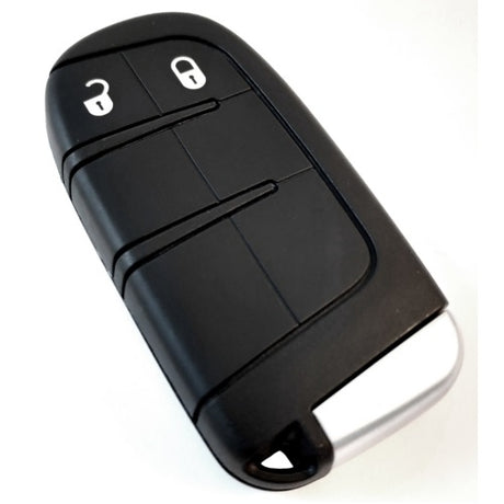 Replacement shell for Chrysler, Dodge, Jeep key fobs; 2-button design, no electronics included, for models 2012+.