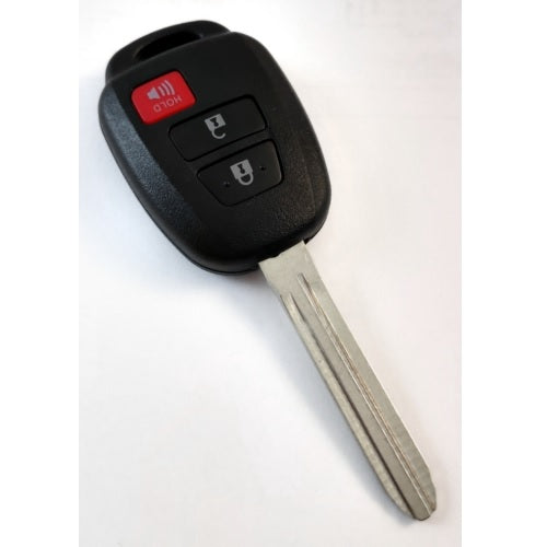 Complete key for Toyota with 3 buttons, designed for replacing lost or damaged remotes, ensuring reliable vehicle access.