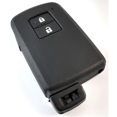 Replacement shell for Toyota key with 2 buttons, designed for various models; lightweight, durable, and easy to swap.