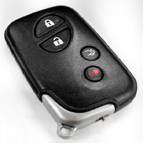 4-button remote shell replacement for Lexus key fobs, designed by MAP for durability and a perfect fit.