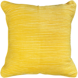 Rakaia Yellow Cushion (45x45cm) by Limon, crafted from 100% cotton, adds vibrant color and comfort to any space.