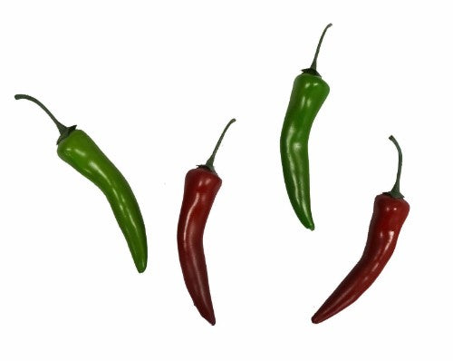 Lifelike green chili replica, perfect for home decor, events, and culinary displays, adds vibrant color and charm.