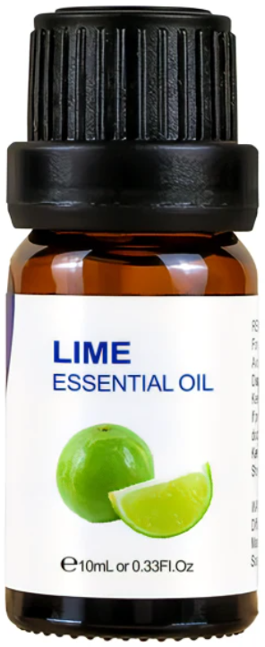 10ml bottle of refreshing Lime essential oil, ideal for aromatherapy, home fragrance, and DIY beauty products.