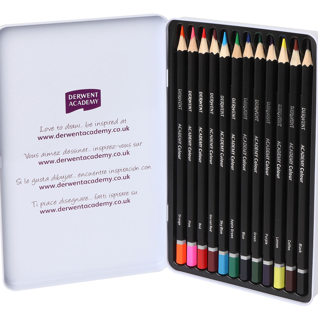 Derwent Watercolour Pencils Tin 12