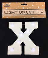 LED letter/number in warm white, 15cm tall, battery-operated, with a chic matte finish, ideal for events and home decor.