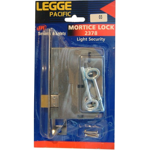 Nickel-plated Lock Mortice Legge 2378/3" N.P. featuring a durable design and 57mm backset for modern home security.