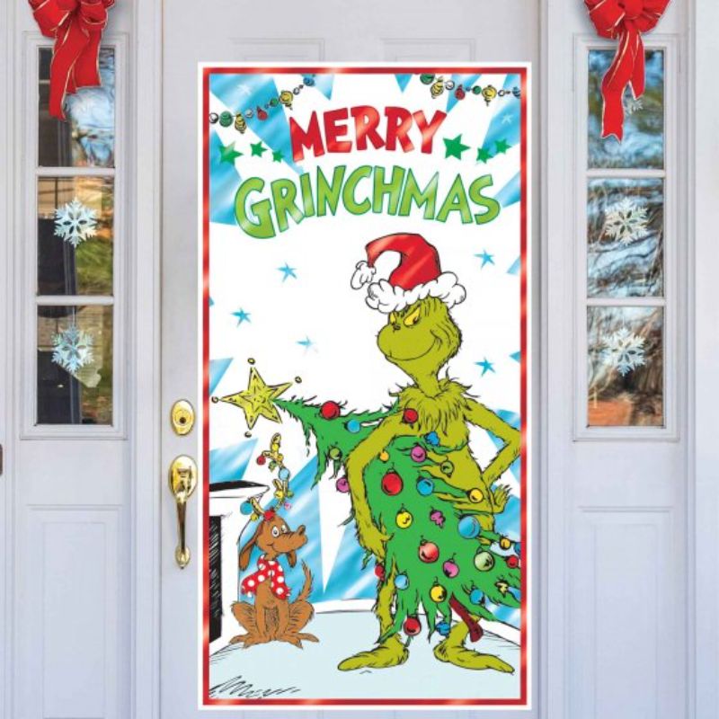 Dr. Seuss The Grinch Door Decoration Merry Grinchmas