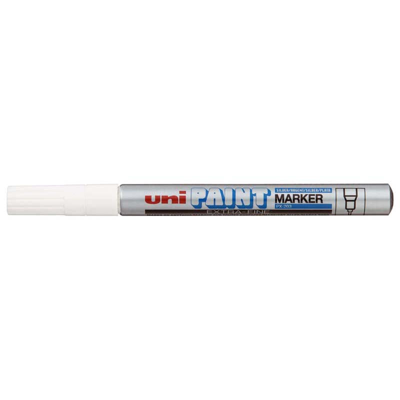 Uni Paint Marker 0.8mm Bullet Tip Silver PX-203