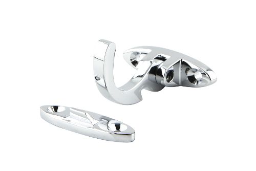 Chrome-plated solid brass spur fastener spring catch for top-hung awning windows, featuring durable spring action and easy installation.