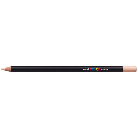 Uni Posca Pencil in Light Orange, featuring ultra-vivid colors, smooth finish, and durability for various drawing techniques.