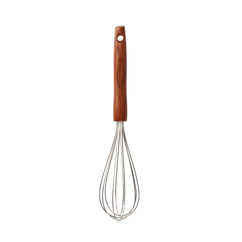 Scanpan Whisk: 30cm carbonised ash wood whisk with a silicone head, perfect for mixing, whipping, and adding air to your recipes.