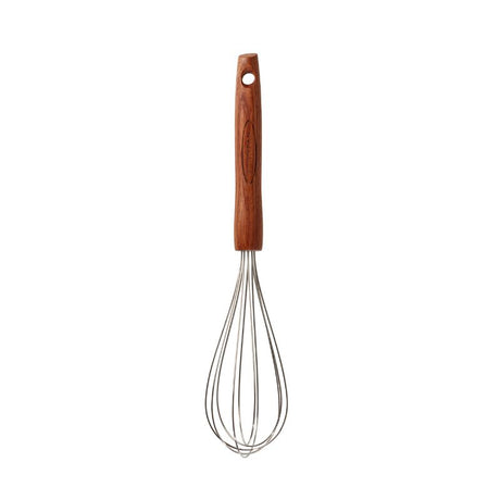 Scanpan Whisk: 30cm carbonised ash wood whisk with a silicone head, perfect for mixing, whipping, and adding air to your recipes.