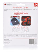 Black VELCRO® Handy Dots, 22mm, pack of 40, perfect for crafting, organizing, and attaching lightweight items mess-free.