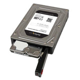 Aluminum 2.5" to 3.5" SATA hard drive adapter for seamless SSD/HDD conversion in desktops and docking stations.