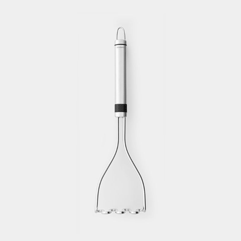 Stainless steel potato masher, 30.5cm, ergonomic design for easy mashing, dishwasher safe, ideal for potatoes and vegetables.