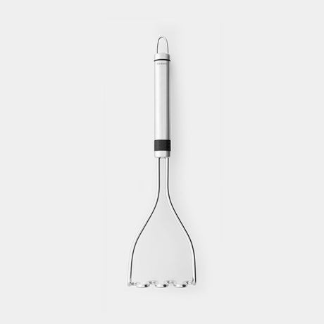Stainless steel potato masher, 30.5cm, ergonomic design for easy mashing, dishwasher safe, ideal for potatoes and vegetables.