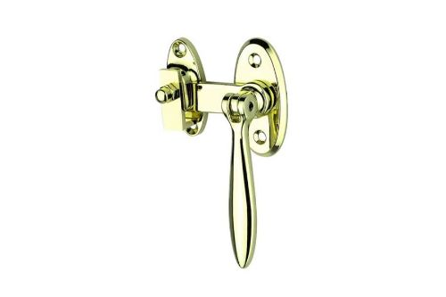 Polished brass Zinc French Door Fastener designed for timber bi-fold doors, ensuring secure closure and elegant style.