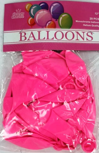 Pack of 20 durable 30cm pink balloons for joyful celebrations, perfect for any occasion with helium or air filling.