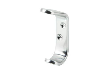 Sleek chrome-plated aluminium hat and coat hook, ideal for schools, sturdy with bulk options available.