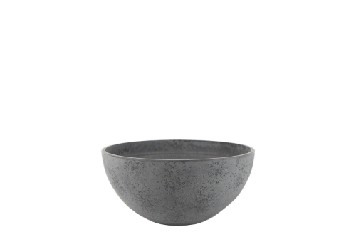 Medium grey decorative bowl (17 x 35cm) made from eco-friendly materials, ideal for indoor/outdoor plant display.