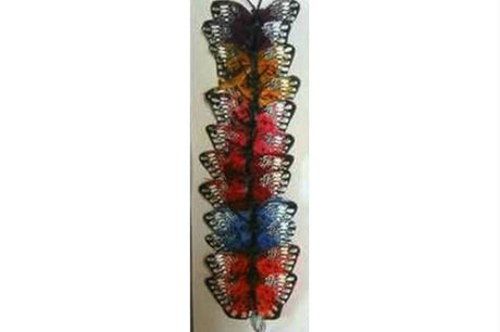 Brightly colored artificial mini monarch butterflies, made from feathers, perfect for home decor and craft projects.