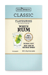 Still Spirits Classic White Rum Sachet for crafting smooth, light-bodied rum with sweet and subtle molasses flavors.