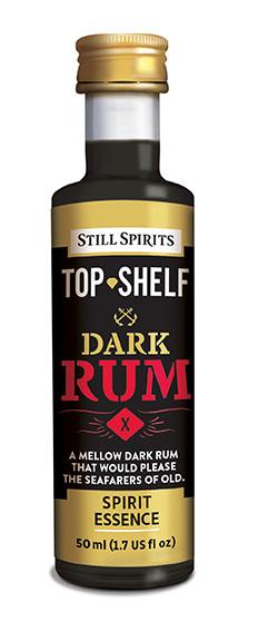 Premium Still Spirits Top Shelf Dark Rum bottle showcasing rich caramel and spice flavors, perfect for cocktails or sipping.