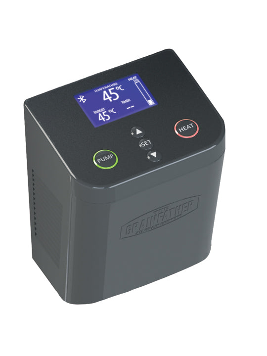 Grainfather Connect Control Box for NZ/AU, featuring Bluetooth, PID heating, and programmable mashing for seamless homebrewing.