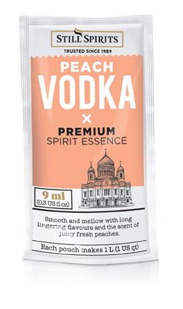 Still Spirits Peach Vodka kit for making 1 liter of smooth, peach-flavored vodka perfect for sipping or mixing.