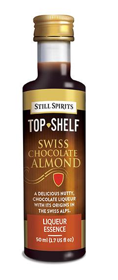 Decadent Swiss chocolate liqueur with almond notes, perfect for cocktails or desserts, transforming your drink experience.