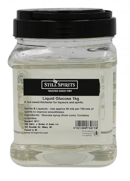 Still Spirits Liquid Glucose 1kg, a low-sweet thickener for perfecting liqueurs and spirits with enhanced texture.