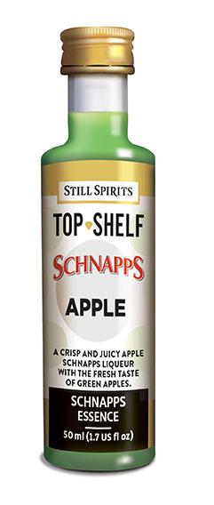 Crisp and refreshing Still Spirits Apple Schnapps, perfect for cocktails or enjoyed neat, embodies juicy green apple flavor.