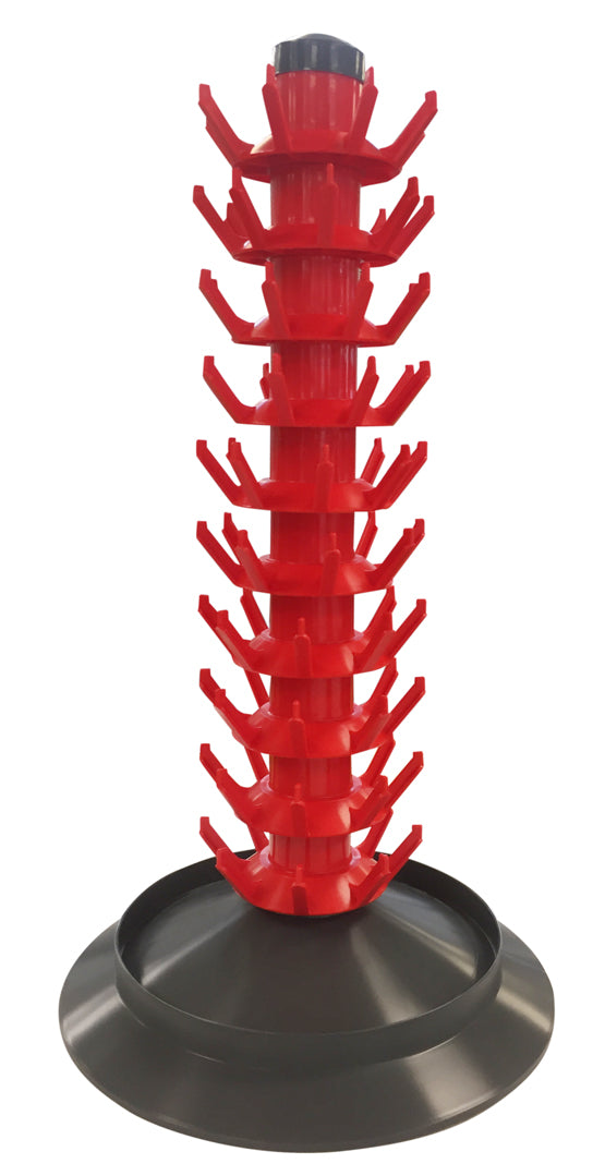 Bottle Tree for drying up to 81 bottles, made of durable plastic, ideal for home brewers and craft beverage makers.