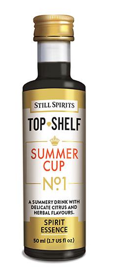 Bottle of Still Spirits Top Shelf Summer Cup No.1, a citrus and herbal spirit essence for refreshing summer cocktails.