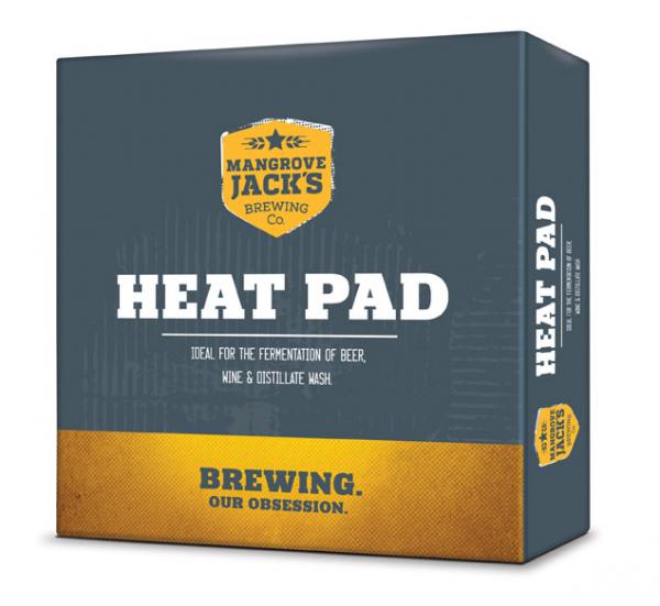 Heat Pad for Home Brewing delivering consistent warmth, 12-1/2" square, ideal for plastic and glass fermenters.