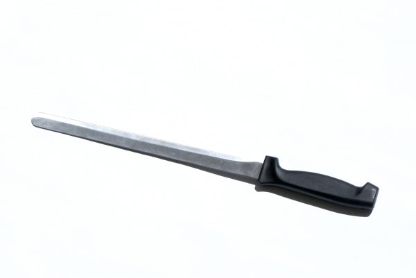 Mad Millie Curd Knife: a long, blunt knife for precise curd cutting in cheese-making, made of durable stainless steel.