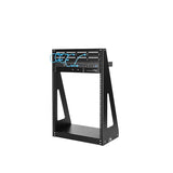 Heavy Duty 2-Post Rack - 16U for secure storage of A/V and networking equipment, featuring a compact design and 160kg load capacity.