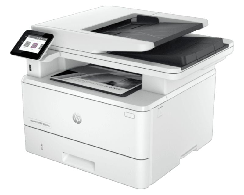 HP LaserJet Pro MFP 4101fdw: A compact multifunction printer with high-speed double-sided printing and cloud connectivity.