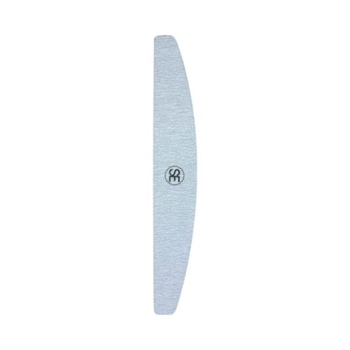 Pro Nail Shaper Half Moon Coarse, featuring Korean Grey Sand for professional nail shaping and ergonomic half-moon design.
