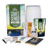 Apple Cider Starter Home Brewing Kit with 30L fermentation barrel, ingredients, and tools for crafting delicious homemade cider.