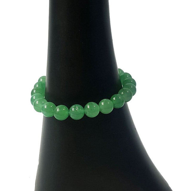 A pack of 3 polished 8mm aventurine bead bracelets promoting healing, balance, and stylish versatility.