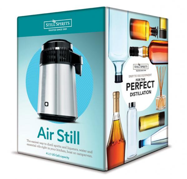 Home distillation appliance, Still Spirits Air Still 240V/320W, designed for crafting spirits and essential oils with ease.