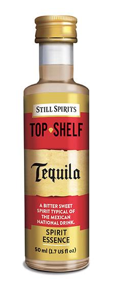 Still Spirits Top Shelf Tequila bottle, showcasing premium 100% blue agave tequila, perfect for sipping or cocktails.